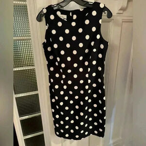 ALYX limited black and white polka dot sheath dress size 8. Perfect!